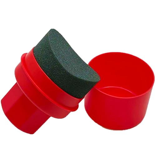 Tyre Dressing Applicator, Tyre Gel Applicator, Tyre Shine Applicator Suitable for Professional and Personal Used for Tire Rubber Dressings and Other Tire Care Products (red)