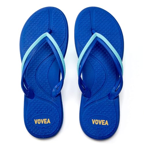 Image of VOVEA Flip Flops For Women Non-Slip Bathroom Shower Shoes Cushion foam Indoor and Outdoor Sandals
