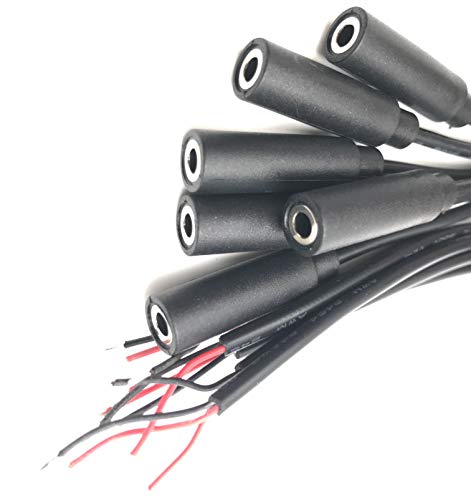 6Pcs Conector Macho 3.5mm Jack a Cable Abierto Mono miniatura 4