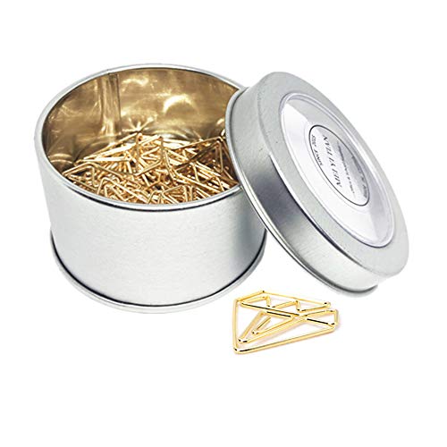 30pcs Gold Paper Clips Creative Dia…