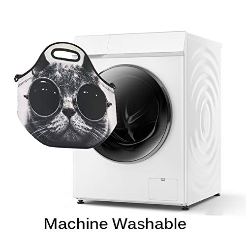 Neoprene Lunch Bags Boxes For Women Men Kids, Insulated Lunch Cooler Tote Bag Box For Office Work Picnic Travel (Grey) #TOP6