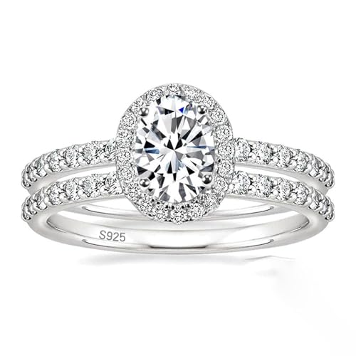 Bague fiancaille alliance argent 925 ensemble 2 pièces taille 47 à 67