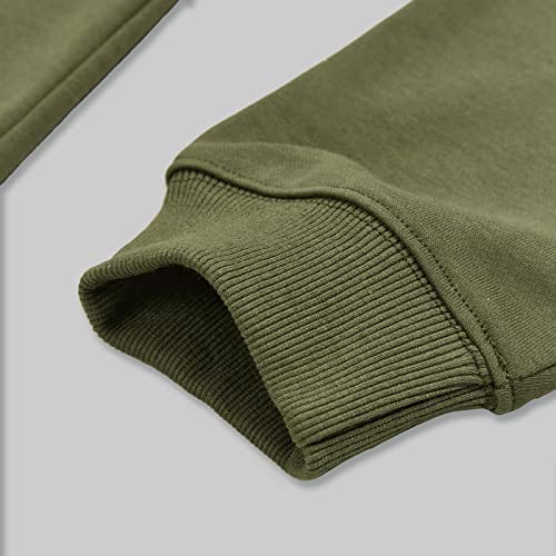 H Hyfol Graphic Hoodies For Men Nasa Pocket Trendy Pullover Cotton Long Sleeve Sweatshirts(Army Green,L) #TOP5