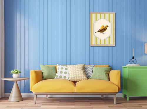 Image of Modern Scenery Bird Wall Art Frame | Pinterest Inspired Aesthetic Wall Decor | Bird Photo Frame | Ready to Hang Minimal Nature Frame for Living Room Bedroom & Office | (Design 6)