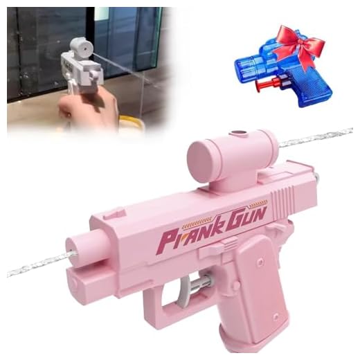 Vipomkowa Watergun, Small Water Gun, Reverse Waters Guns (Pink), Unexpected Twist, Waters Blaster Prank Ideas for Ultimate Fun, Hilarious Novelty Toy For Parties & Summer Fun