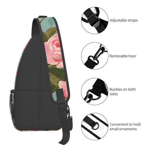 Bolso Bandolera Estampado Rosa para Mujer y Hombre miniatura 5