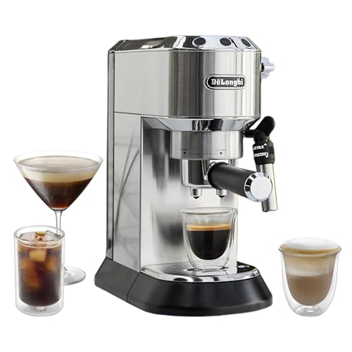De'Longhi EC685M Dedica Deluxe Automatic Espresso Machine,35 oz, 1, Metallic