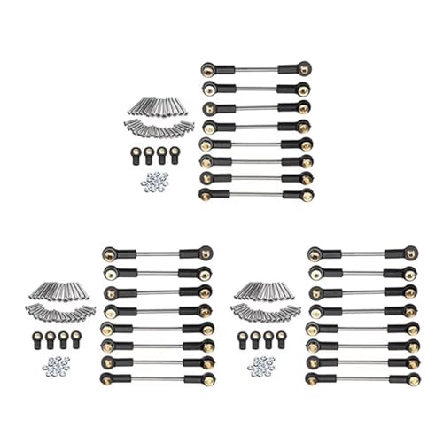 Rc Special Connecting Rod for WPL C14 C24 1/16 3X Metal Suspension Toe Link Tie Rod Set RC Car Tracked Vehicle Parts and Accessories Upgrade Replacement and Use