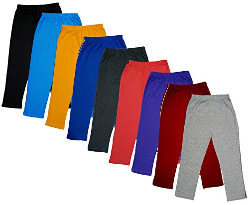 Image of indi weaves Girls Super Soft Cotton Solid Capri Pants Pack of 2