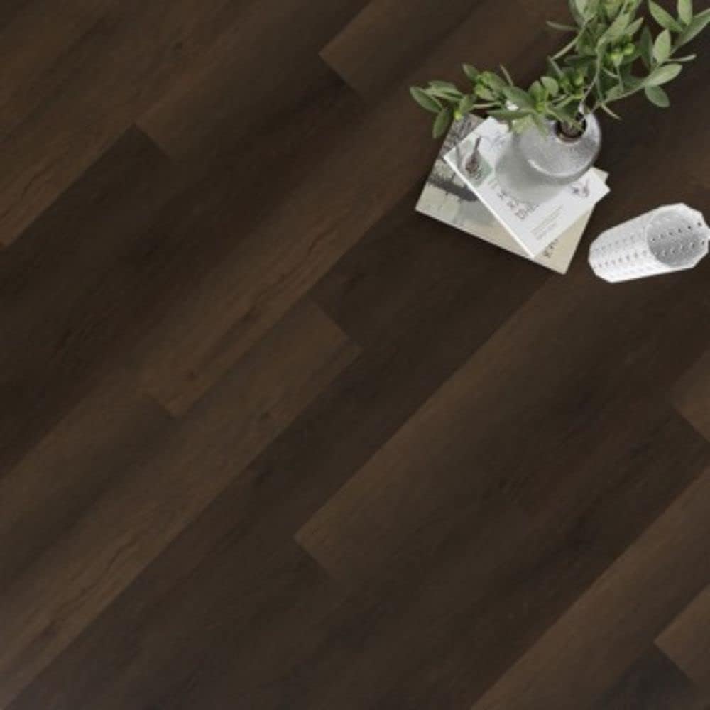 SPC Vinyl Floor Tiles - Mopping and Common Household Spills - Functional and Visually Appealing - Durable Flooring Option - Easy to Install - (Bay)