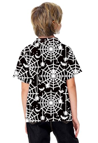 Image of AOBUTE Kids 4th of July Polo American Flag Short Sleeve Button Down Shirts Tops 3-14 Years