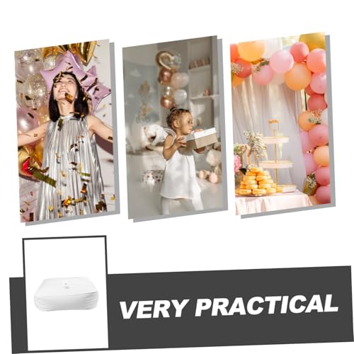 ULTECHNOVO Wasserbeutel, quadratisch, 2 Stück, für Schwimmbälle, Gewichte für Ballons, Gewichte des Gewölbes, Wassergewichte, Wassergewicht, Weiß, PVC