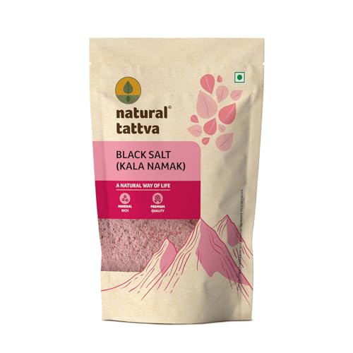 Organic Tattva, Natural Black Salt 500 Gram | Goodness of Minerals, Burst of Flavours | Use for Raita, Chaats and Salads