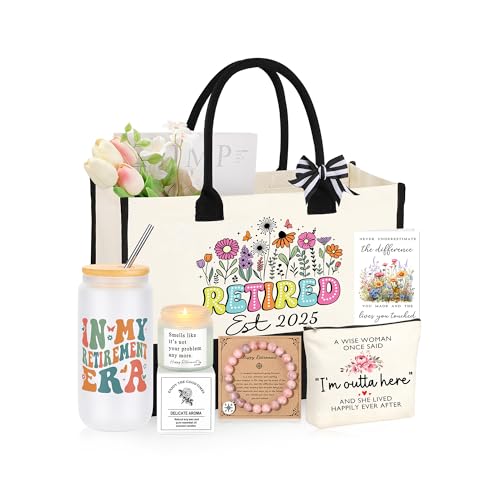 Retirement Gift for Woman 2025, Best Retirement Gifts for Women Coworker Teacher, Happy Retired Ideas Gifts for Nurses Grandma Mom