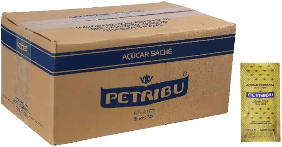Açúcar Demerara Petribu em Sachê - contém 400 un de 5g
