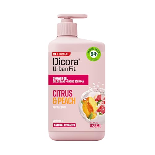 Dicora Urban Fit | Gel de Ducha Cítricos & Melocotón | Gel de Baño...