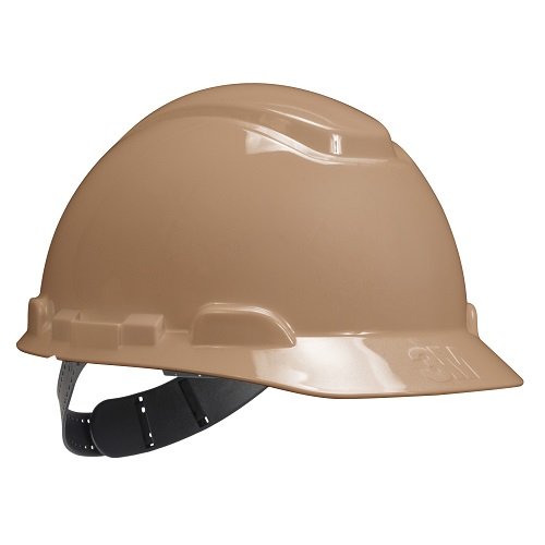 3M Hard Hat, 4-Point Pinlock Suspension H-711P Adjustable, Tan (Pack of 20)