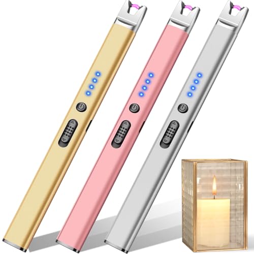LcFun 3-Pack USB Rechargeable Arc Lighter