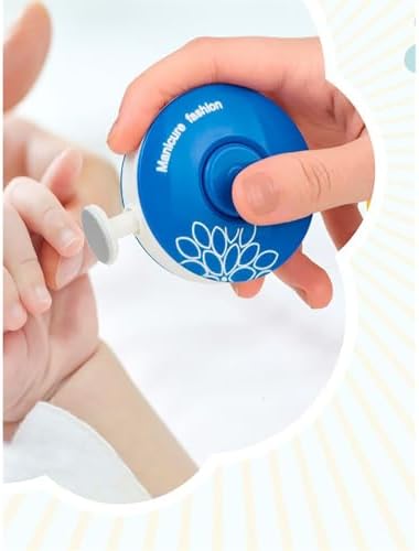 HODAF Yenidoğan Bebek Dönerli Pilli Tırnak Kesme Törpüleme Makinası Tırnak Makası Bebek Bakım - Görsel 1