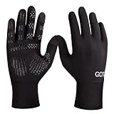 GOT Sports Running Gloves for Men Women - Touch Screen, Anti-Slip, Thin & Lightweight Liner Winter Warm Gloves - Cold Weather Cycling, Driving - Thermal Glove Liners (X-Large)