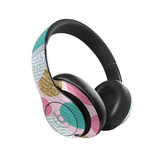 Image of MightySkins Carbon Fiber Skin Compatible with Beats Studio Pro - Golden Bubbles | Protective, Durable Textured Carbon Fiber Finish | Easy to Apply