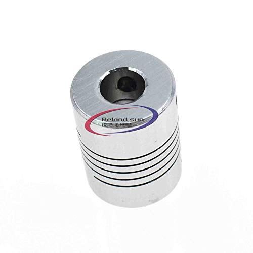 Reland Sun 5x8mm CNC Motor Jaw Shaft Coupler 5mm To 8mm Flexible Coupling OD 19x25mm 3mm 4mm 5mm 6mm 6.35mm 7mm 8mm10mm (4 X 8)