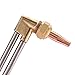 Oxy Acetylene Torch Kit - Portable Oxygen Acetylene Welding Cutting Torch Kit with Cylinder Long Pipe Brass Nozzle Professional Oxygen & Acetylene Gas Cutting Torch and Welding Kit with Gauge