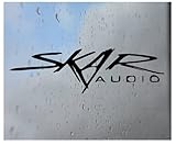 LYJ Design Custom Decal for Skar Audio / Funny Die Cut Vinyl, Car, Truck, Van Window, Laptop, Home...
