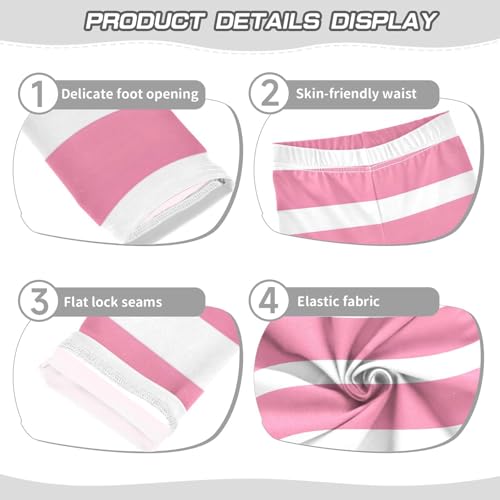 Toddler Girls Leggings Printed Yoga Pants Leggings Pink Solid for Kids3