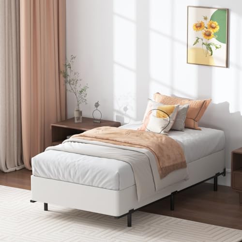 SHLAND Twin Box Spring 9 Inch High Profile Metal Frame Mattress Foundation,Twin Size Box Spring with Fabric Cover, Easy Assembly, Noise Free