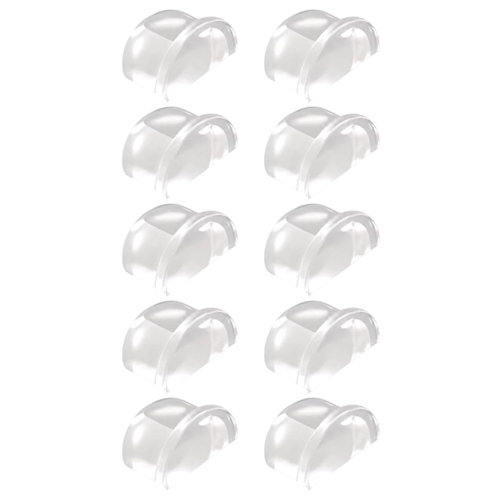 Aundhegrtt Translucent Transparent Silicone Door Stopper Self Adhesive Wall Protector Bumper Pad For Door Handle Cabinet Corner Furniture