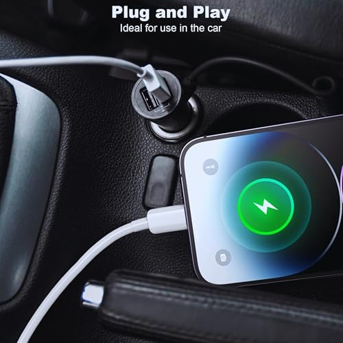 Image of KALIAT Original USB-A To Lightning Fast Charger Cord For iPhone 14, 13, 12, 11, XR, X, 8, 7, SE, Ipad, Airpods A- High-Speed Charging & Sync Wire A- 1M, White