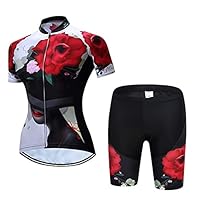 Damen-Radtrikot-Set mit Trägerhose, Sommer-Rennrad-Bekleidung, XL