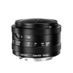 6.5mm F2.0 APS-C Fisheye Objektiv für Fuji X, Manueller Fokus 192° Ultraweitwinkel Objektiv Kompatibel mit Fujifilm X Mount Kameras X-A1 X-A10 X-A2 X-A2 X-A3 X-PR03