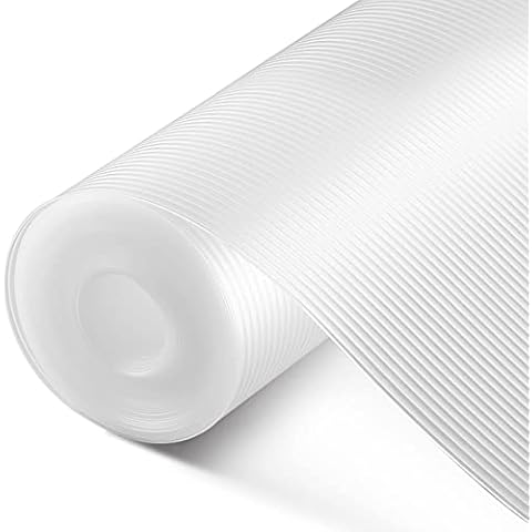 Shelf Liner, Drawer Liner, 12 x 120 Inches Cabinet Liner for Kitchen Cabinets Non-Adhesive Shelf Liners, Waterproof Shelf Paper with Non-Slip, Durable Liners, Clear Cover