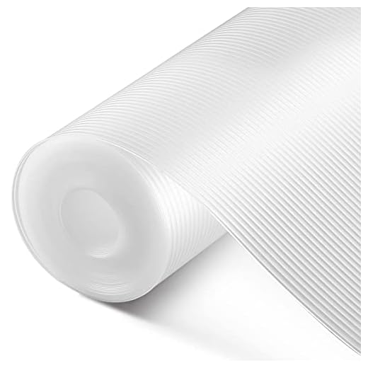 Shelf Liner for Kitchen Cabinets, Cabinet Liners Non Adhesive for Wire Shelving, Drawer Liner Non Slip, Refrigerator Liners,12 in x 20 FT, Wire Shelf Liners Cupboard Pantry