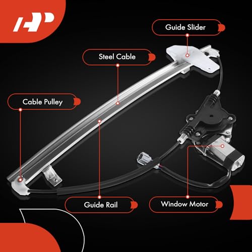 A-Premium Power Window Regulator with Motor Replacement for Titan 2004-2015 Armada Pathfinder Armada Rear Left Driver Side by A-premium - Image 6