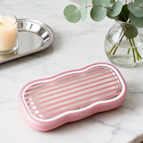 Image of Glasses Case Hard Shell, Clear Eyeglass Case, Cute Holder for Sunglasses and Reading Glasses
