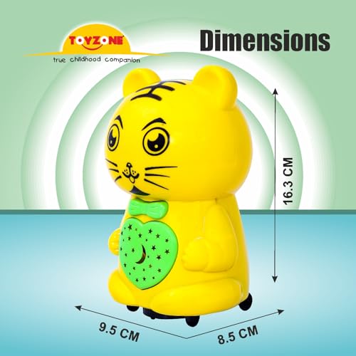 Image of Toyzone Hello Cat Bump 'N' Go-20592 | Lights & Sound | Fun Dancing Exciting Toy | Attractive for New Born & Toddlers | Battery Operated Toy | Early Learning Educational Toys