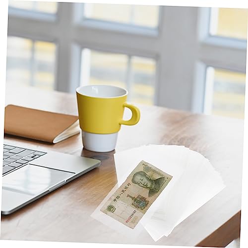 50Pcs Holder Currency Sleeves for Money for Collectors Protective Bags Great for4