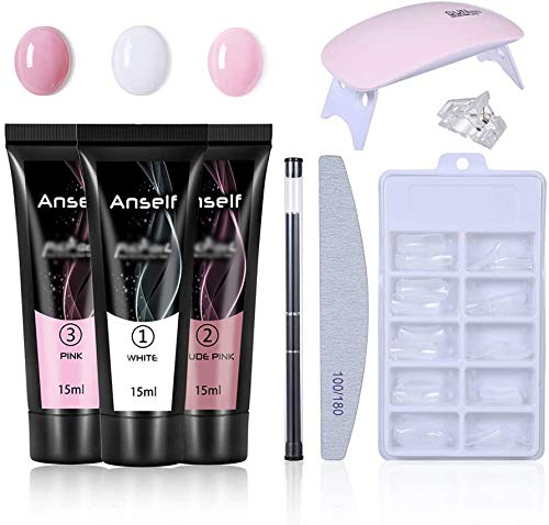 gel N?gel Kit 3 Farben Nagellack Gel kIt Nagelstudio Set f¨¹r Starter Gel Builder Set Gel Nagelverl?ngerung