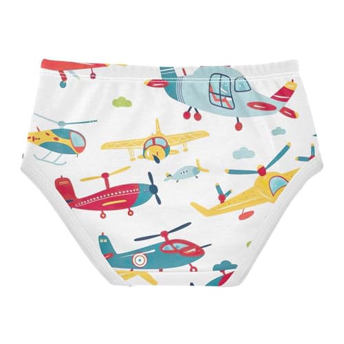 Planes and Helicopters Toddler Underwear Girls, Girls Cotton Underwear, 2T–8 Years2