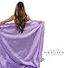 Luxurious Soft Lavender, Light Prchid, Purple, Faux Fur Throw, Custom Hand Made, Designer Throw Blanket, Bedspread, Comforter, Minky Lined Made in America (Small)