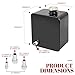 BLACKHORSE-RACING 2.5L Universal Aluminum Coolant Radiator Overflow Expansion Tank Reservoir Recovery Water Tank Metal Bottle for Car Truck Boat (Black)