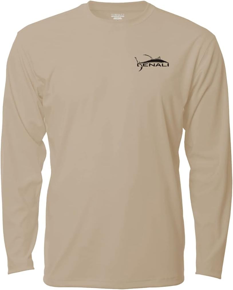 Denali Men's Teaser UPF 50+ Long Sleeve T-Shirt, UV Protection Shirt, Marcos Augusto Artwork: Mako