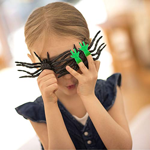 NUOBESTY 1 par de capas de dedo para dedo de demônio engraçadas capas de dedo mini fantoche de dedo