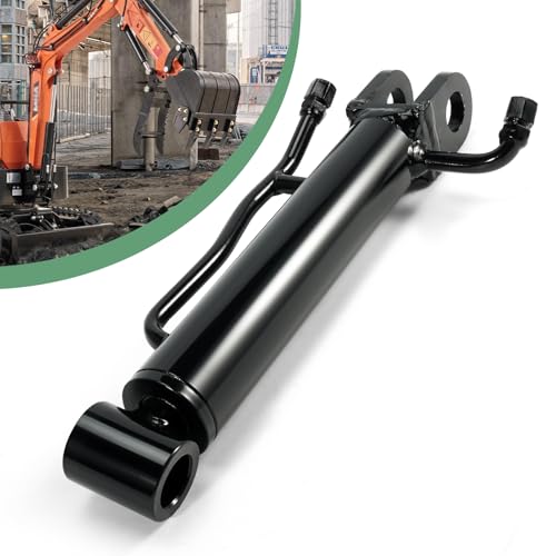 VORGENS Mini Excavator Thumb Cylinder Hydraulic Cylinder 25mm/0.98in Compatible with Mini Excavator Attachment Below 3 Tons - Replace Small Digger Three Holes Hydraulic Thumb Clip Only