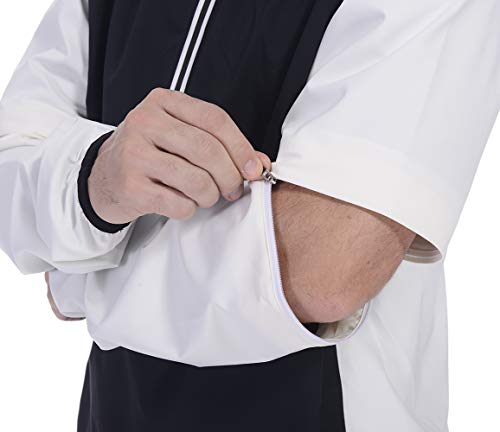 Fit Space Waterproof Golf Rain Suits For Men Performance Rain Jackets And Pants For All Sports (White Half-Zip, Small) #TOP4
