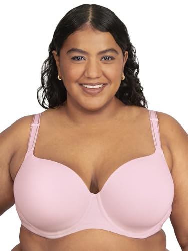 Fruit of The Loom Womens Fit for Me 360 Stretch Plus Size Cotton T-Shirt Bra Blushing Rose 38 38H US