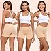 YADIFEN Radlerhose Damen Kurz für Kleid Kurze Radlerhose Shorts Damen unter Kleidern Rock Hotpants Short Leggings Boxershorts Nahtlos Hohe Taille Unterziehhose für Sommer,Schwarz+Beige+Weiß,L